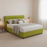 Briosco, Letto Piazza e Mezza Materasso Incluso Made in Italy, Verde