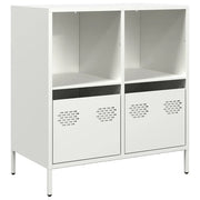 Credenza | Madia | Buffet da pranzo | Armadio da pranzo Bianca 68x39x73,5 cm in Acciaio Laminato a Freddo