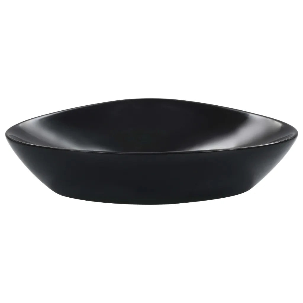 Lavandino-Lavello 58,5x39x14 cm in Ceramica Nero