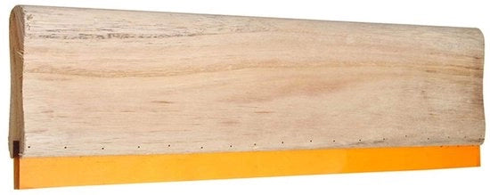 Strumento per Zeefdruk - Alta Qualità - Maniglia in Legno - Cinghia in Gomma Robusta - Progettazione Ergonomica - 75 Durezza - 10/15/20/30cm - Inkrakelatore