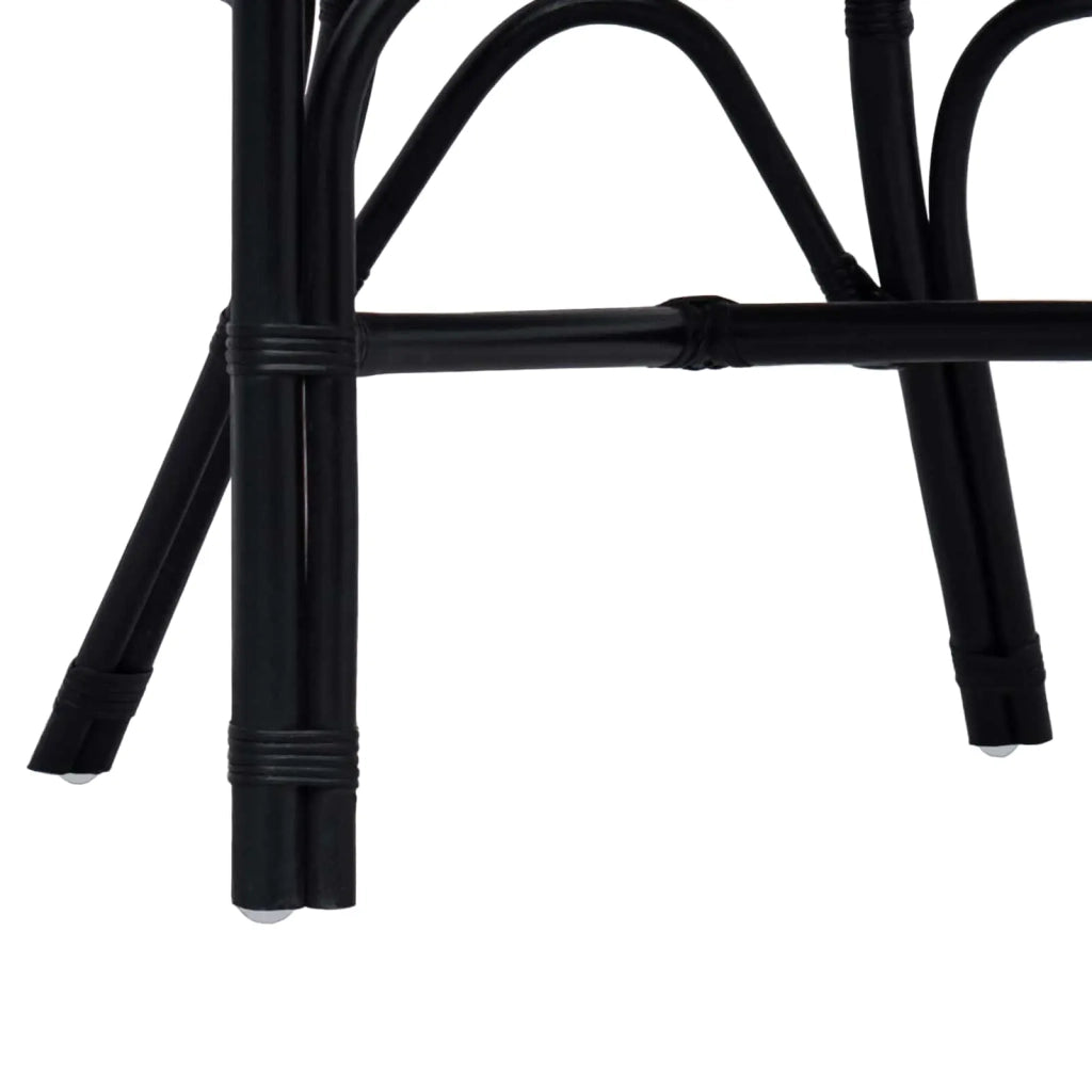 Sedia Impilabile Nero 58 x 60 x 81 cm Rattan