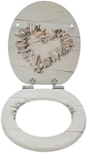 WC-bril in legno con chiusura morbida - Montaggio e pulizia semplice