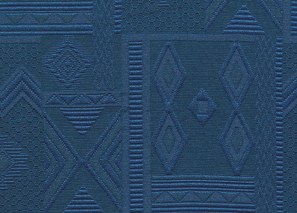 Copritavolo Salotto/Cucina Jacquard Modello Mexico Made In Italy - 140x220 - Blu
