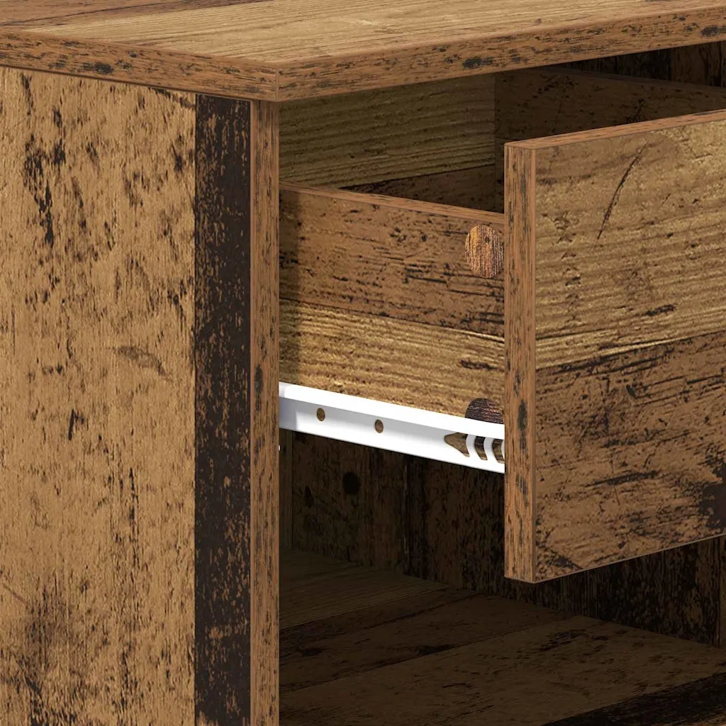 Armadietto per letto 2 pz Legno vecchio 40 x 39 x 40cm CFW8734387