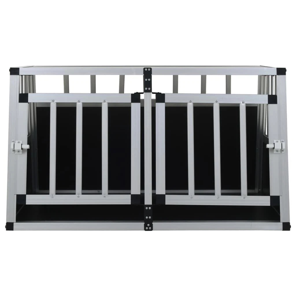 Trasportino per cani con doppia porta 89 x 69 x 50 cm nero 02_0000063