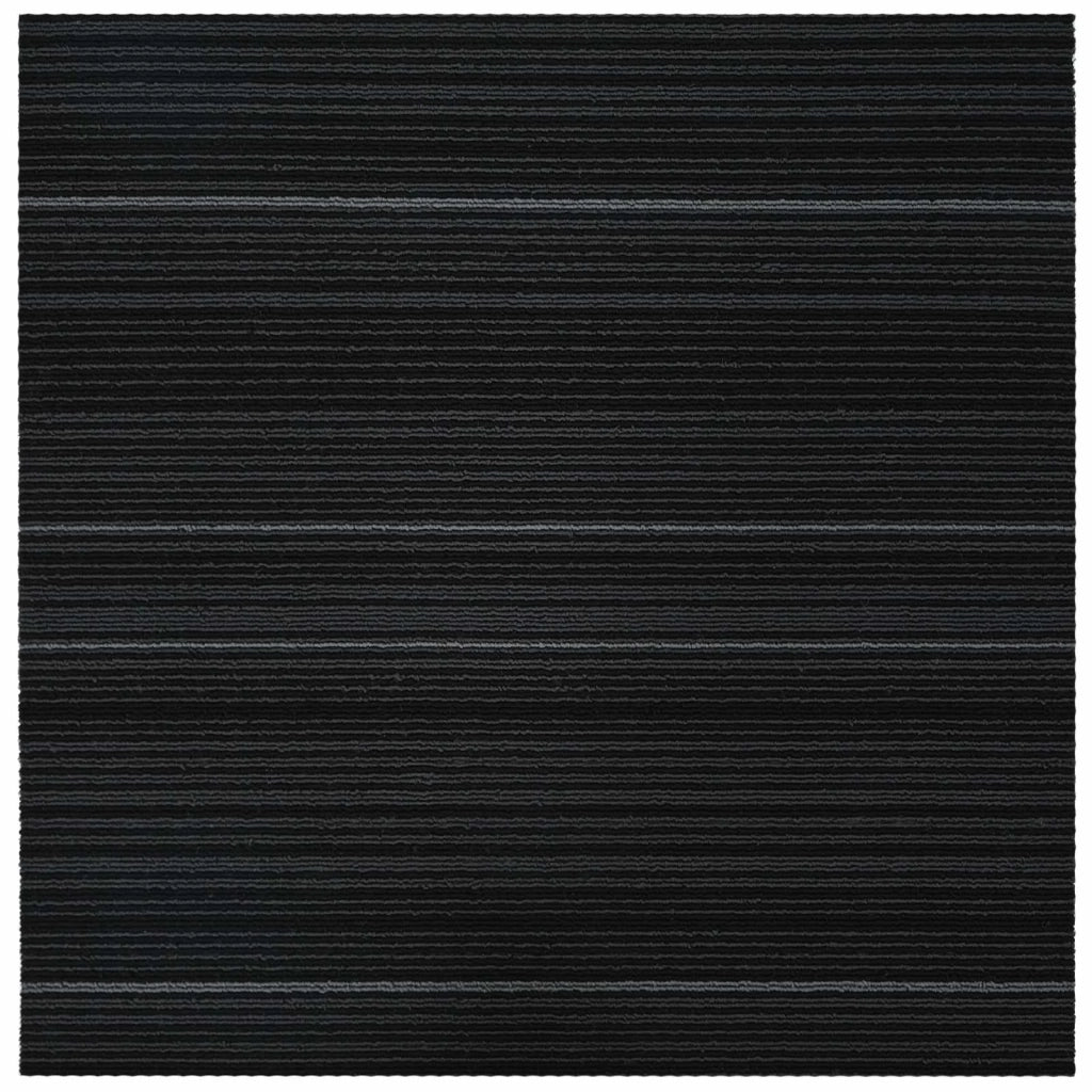 Piastrella per Tappeto Strisce Grigio Scuro 50 x 50 cm 36 pcs 42032467