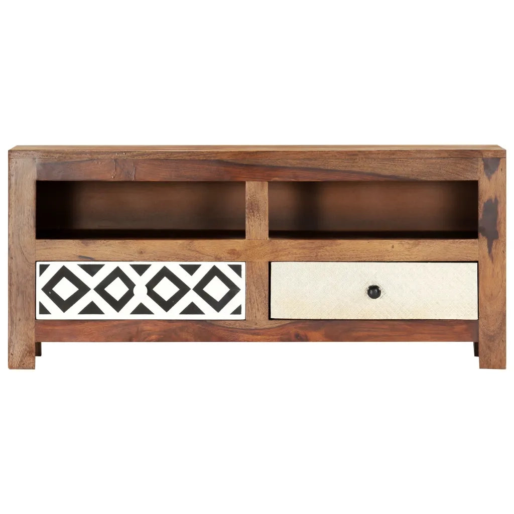 Mobile Porta TV 90x30x40 cm in Legno Massello di Acacia 247734