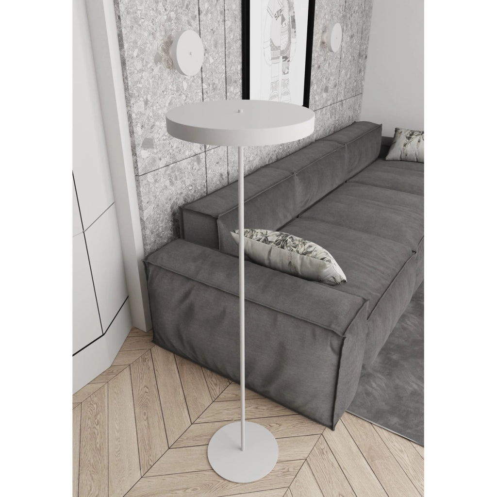 Lampada da parete NEMO in acciaio bianco opaco