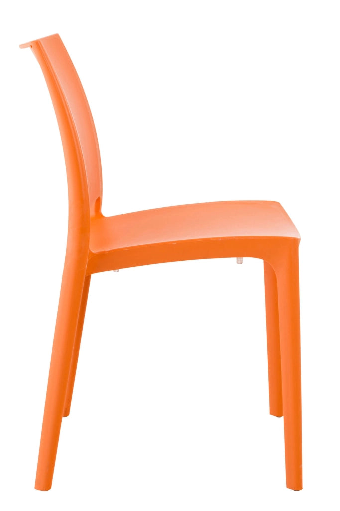 Sedia outdoor Maya impilabile arancione