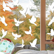 Sticker anti uccelli per finestre, 48 pezzi, disegni a forma di farfalla, decorazione per finestre, protezione contro gli uccelli che sbattono contro le finestre