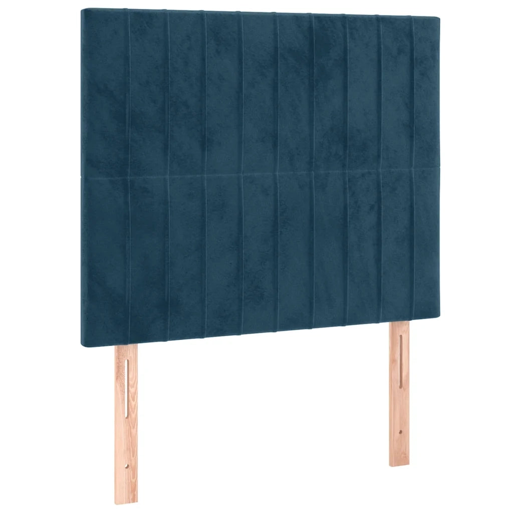 Giroletto senza Materasso-Struttura Letto Blu Scuro 80x200 cm in Velluto 658400