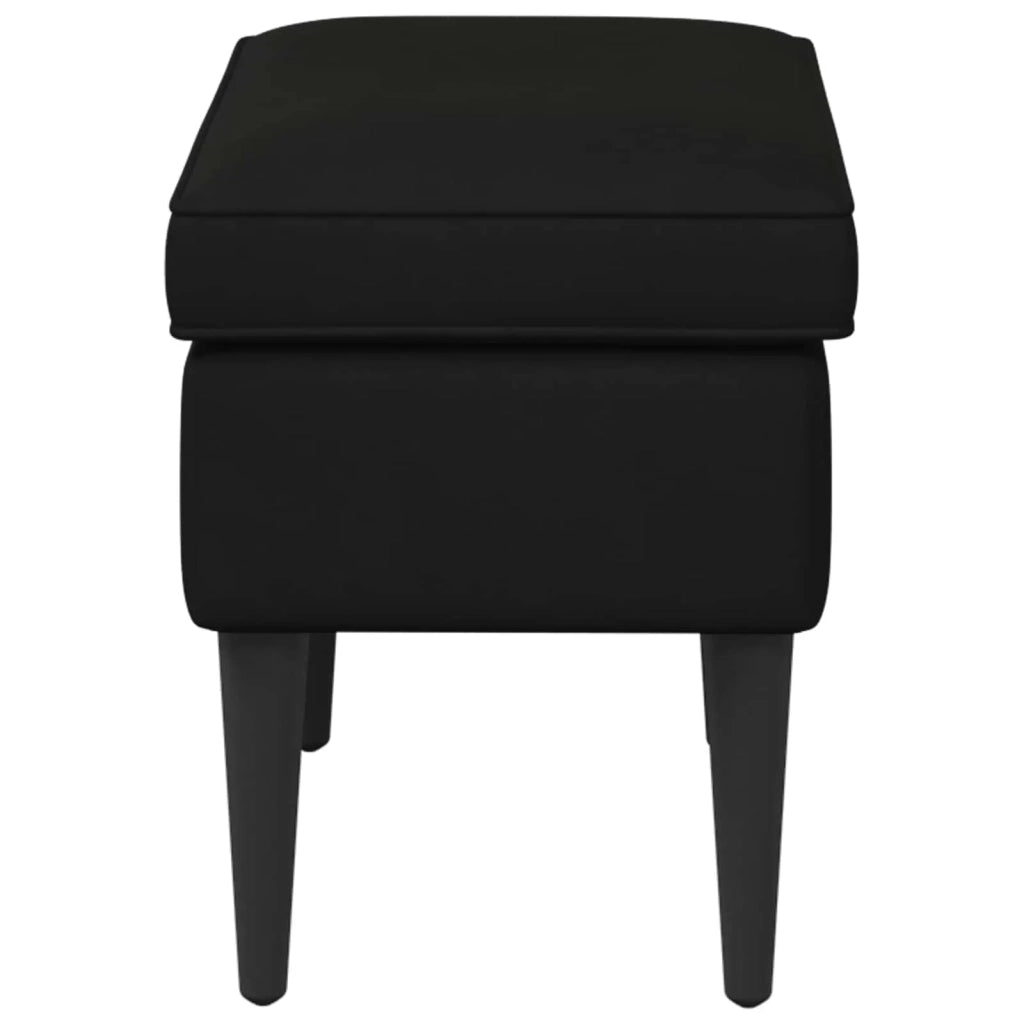 Poggiapiedi Nero 55 x 35 x 41 cm Velluto