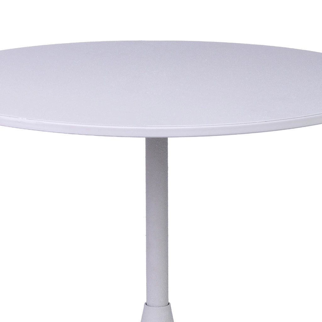 Tavolino in metallo bianco 40x40x44h cm