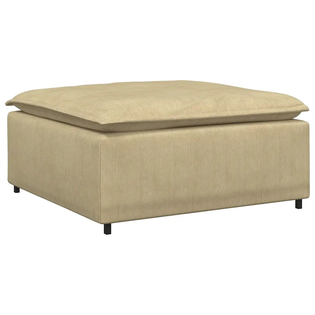 Modulo Poggiapiedi Divano Modulare Verde Grigio 100x100x48 cm 4104501