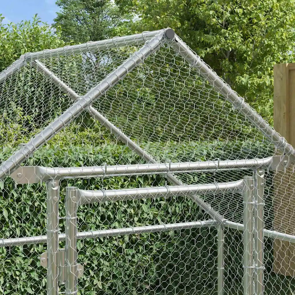 Gabbia per polli Argento 170 x 100 x 177 cm Acciaio zincato 42023408