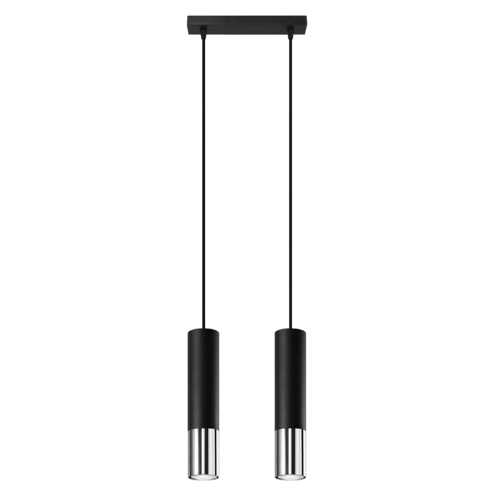 Lampada a sospensione Pure Lume Spirexez 2 GU10 nero cromo