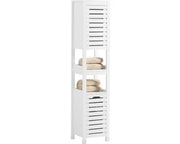 Cassettone per Bagno - Mobili per Bagno - Alto - Bianco - 34x161x30cm