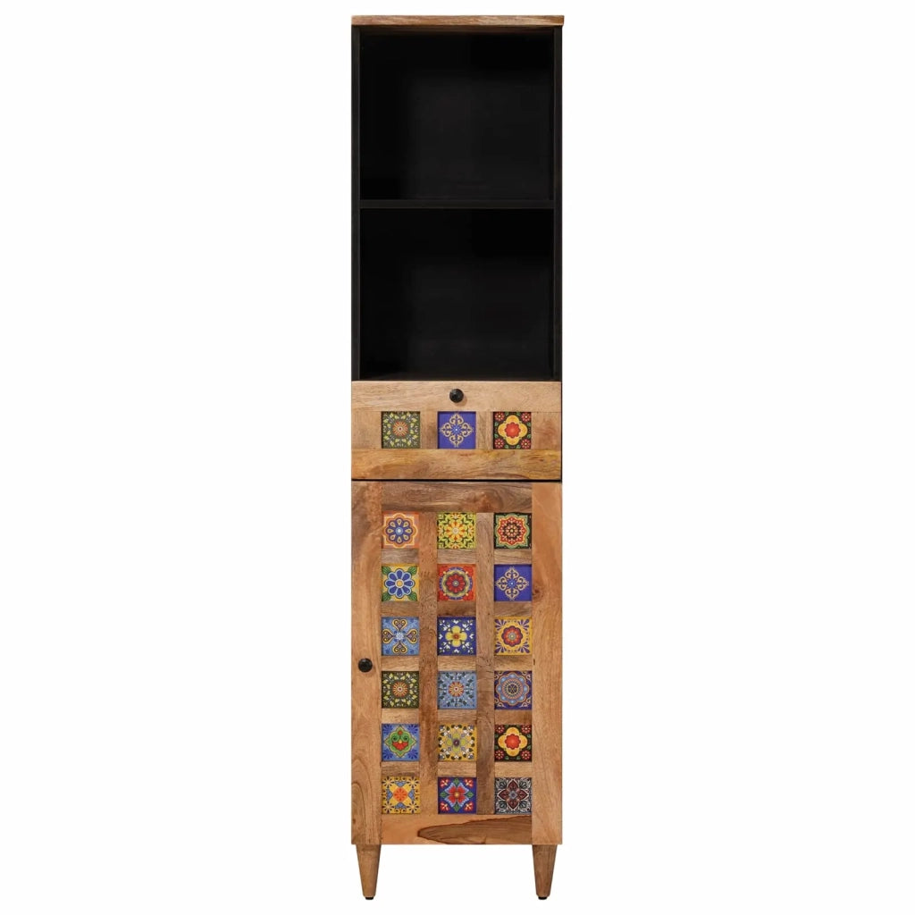 Mobile da Bagno con cassetto Naturale 38 x 33 x 160 cm 4018282