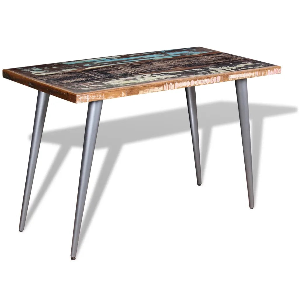 Tavolo da Pranzo in Legno Massello Anticato 120x60x76 cm cod mxl 16756
