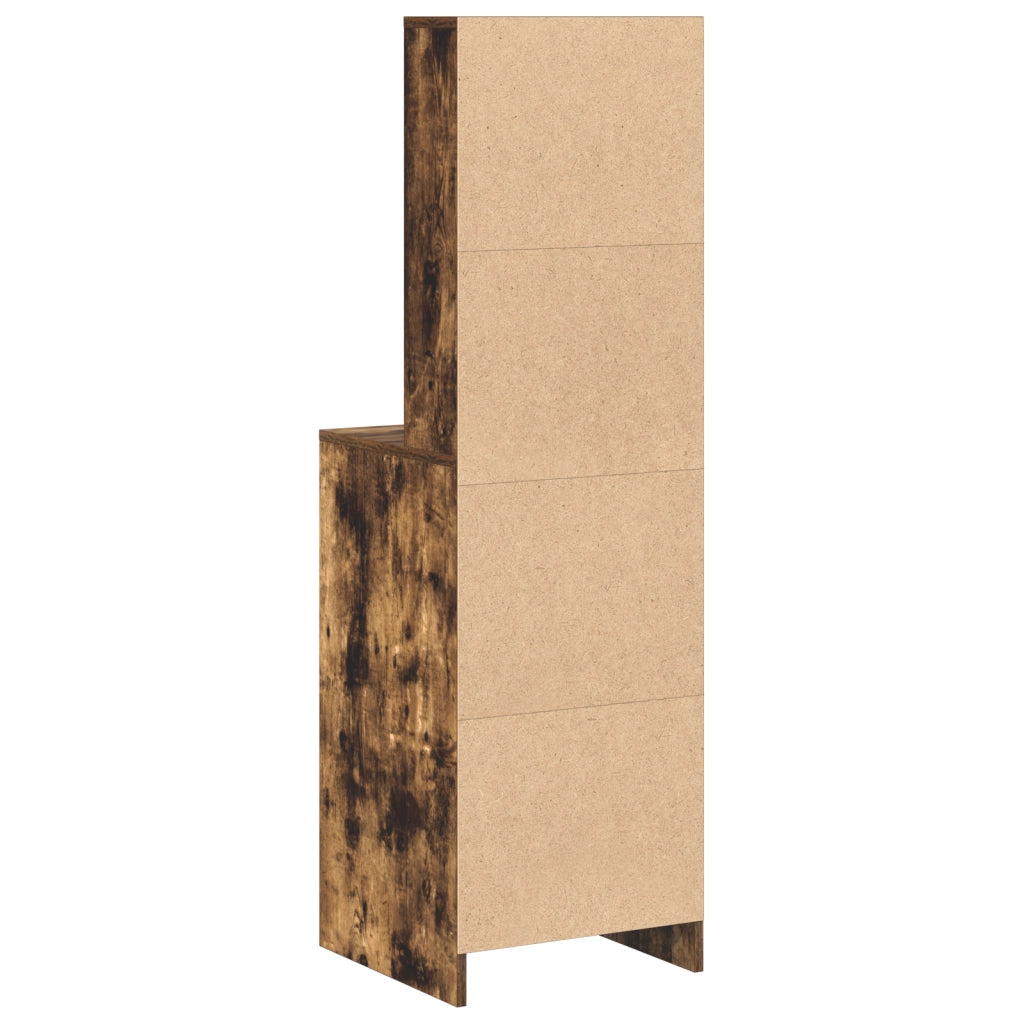 Mobile Alto in Rovere FumÃ¨, 40x41x135 cm, in Legno Ingegnerizzato
