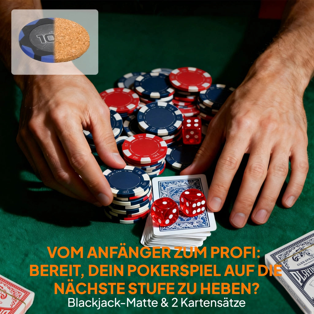 Set Poker 300 Pezzi ¨C Xylo ¨C Con Valigetta, Dadi, Dealer Button e 2 Mazzi di Carte