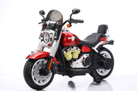 Moto Elettrica per Bambini Cruiser Acceleratore a Manubrio 12V 7Ah Rosso Metallizzato