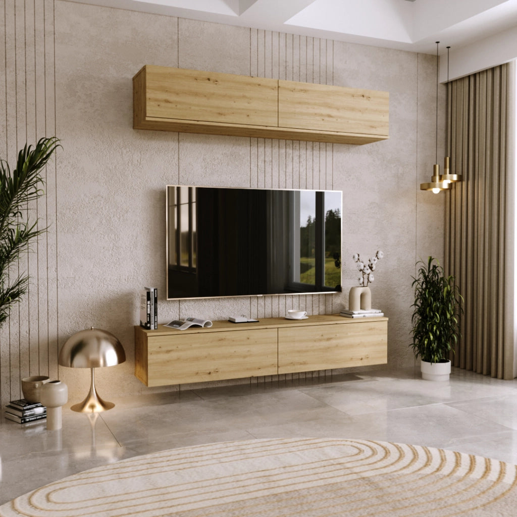 Mobile TV NICOLE 160 cm - colore "Rovere Artigianale"