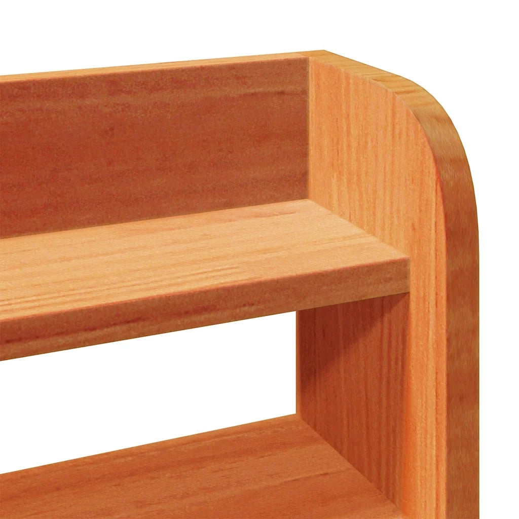 vidaXL Letto senza Materasso Marrone Cera 140x190 cm in Legno di Pino