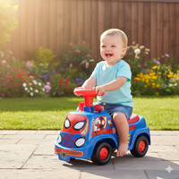 Camion Cavalcabile 25x51x33 cm per Bambini Spidey Rosso