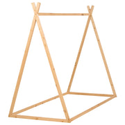 Letto per bambini con baldacchino in legno di pino chiaro 90 x 200 cm cameretta elegante
