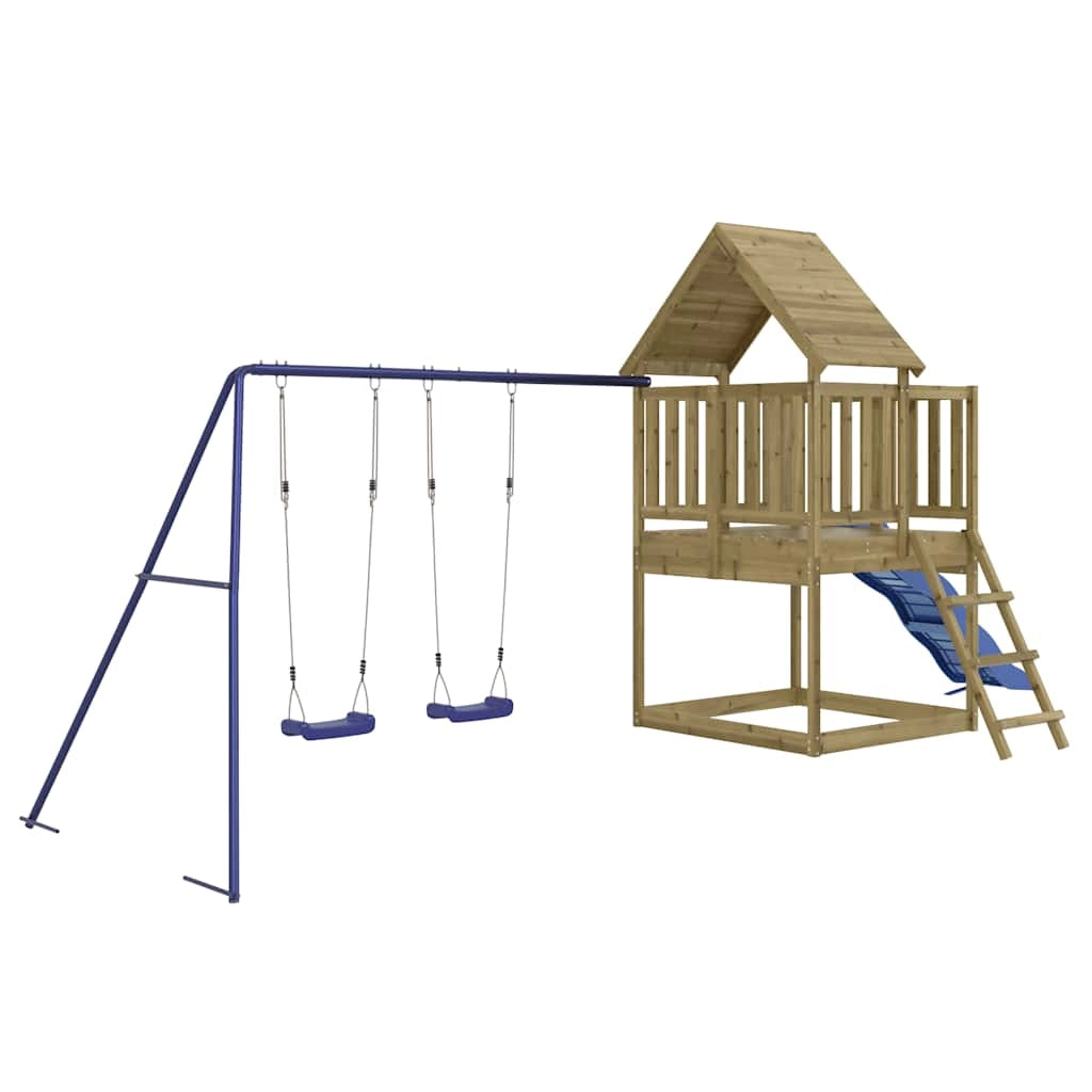 Set da Gioco da Esterno in Legno di Pino Impregnatocod mxl 102662