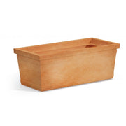 Vaso Fioriera decorativo classico tradizionale 80x40 H34 in polimero resistente impruneta per piante per giardini e terrazze - Made in Italy - Monacis