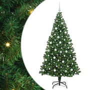 Albero di Natale Artificiale-Albero Natalizio con 300 LED Verde 210 cm 532064
