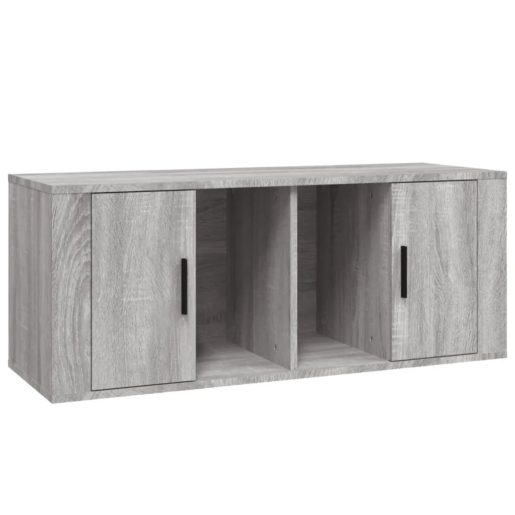 Mobile TV-Credenza TV-Console TV Grigio Sonoma 100x35x40 cm in Legno Multistrato 584704