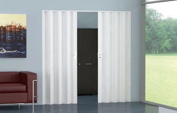 Kit porta a soffietto in pvc fai da te - Misure standard - Misura: 95 x 214 h