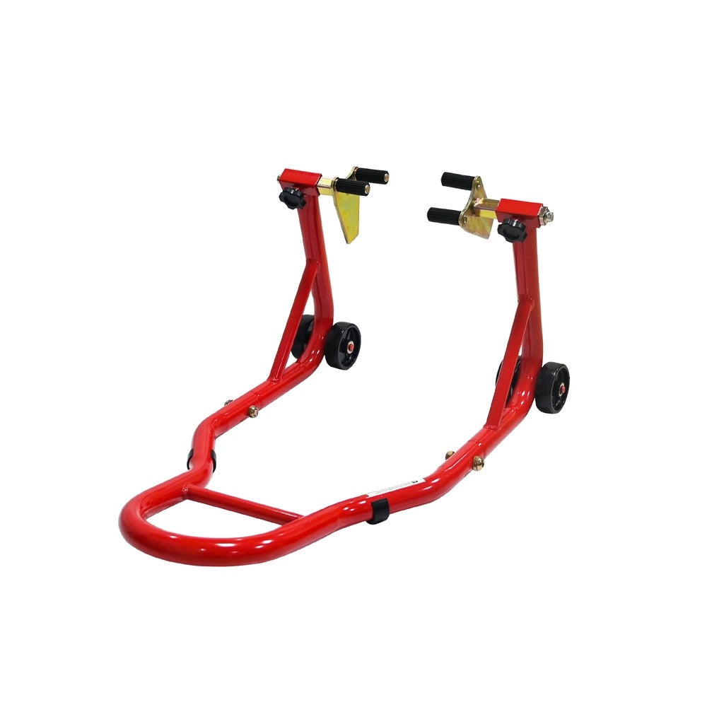 Cavalletto per Moto 200 kg con Aggancio Anteriore e Posteriore ¨C MINIMAL ¨C Rosso