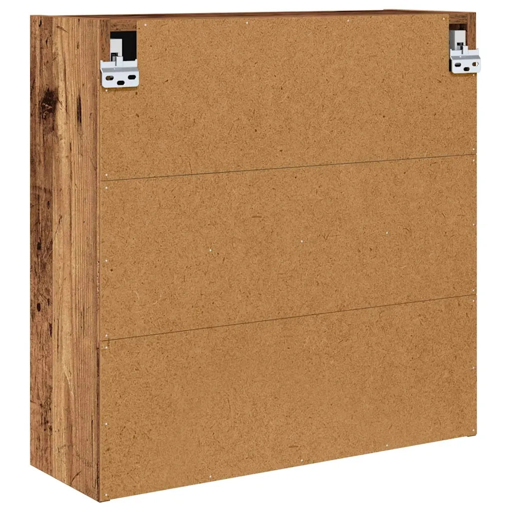 Mobiletto per specchio da bagno Legno vecchio 60 x 20 x 60 cm 888785
