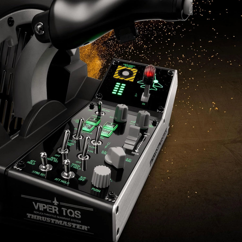 Viper TQS Mission Pack per PC, Sistema Quadrante Manetta in Metallo, Manetta e Pannello di Controllo Inclusi, Precisione Effetto Hall
