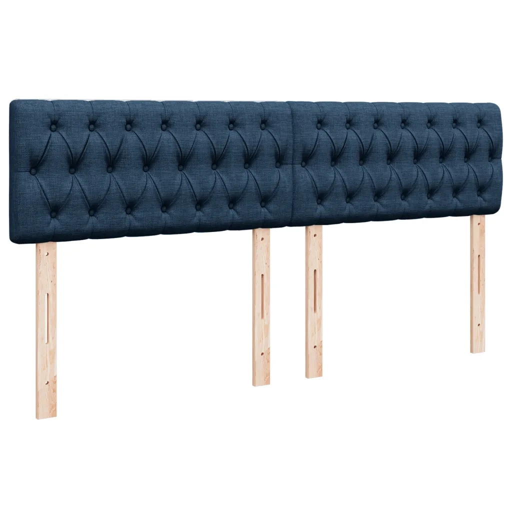 Giroletto a Molle con Materasso Blu 180x200 cm in Tessuto