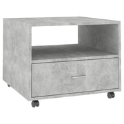 Tavolino salotto | Tavolino da caff¨¨ | Tavolino da Soggiorno Grigio Cemento 55x55x40 cm Legno Multistrato