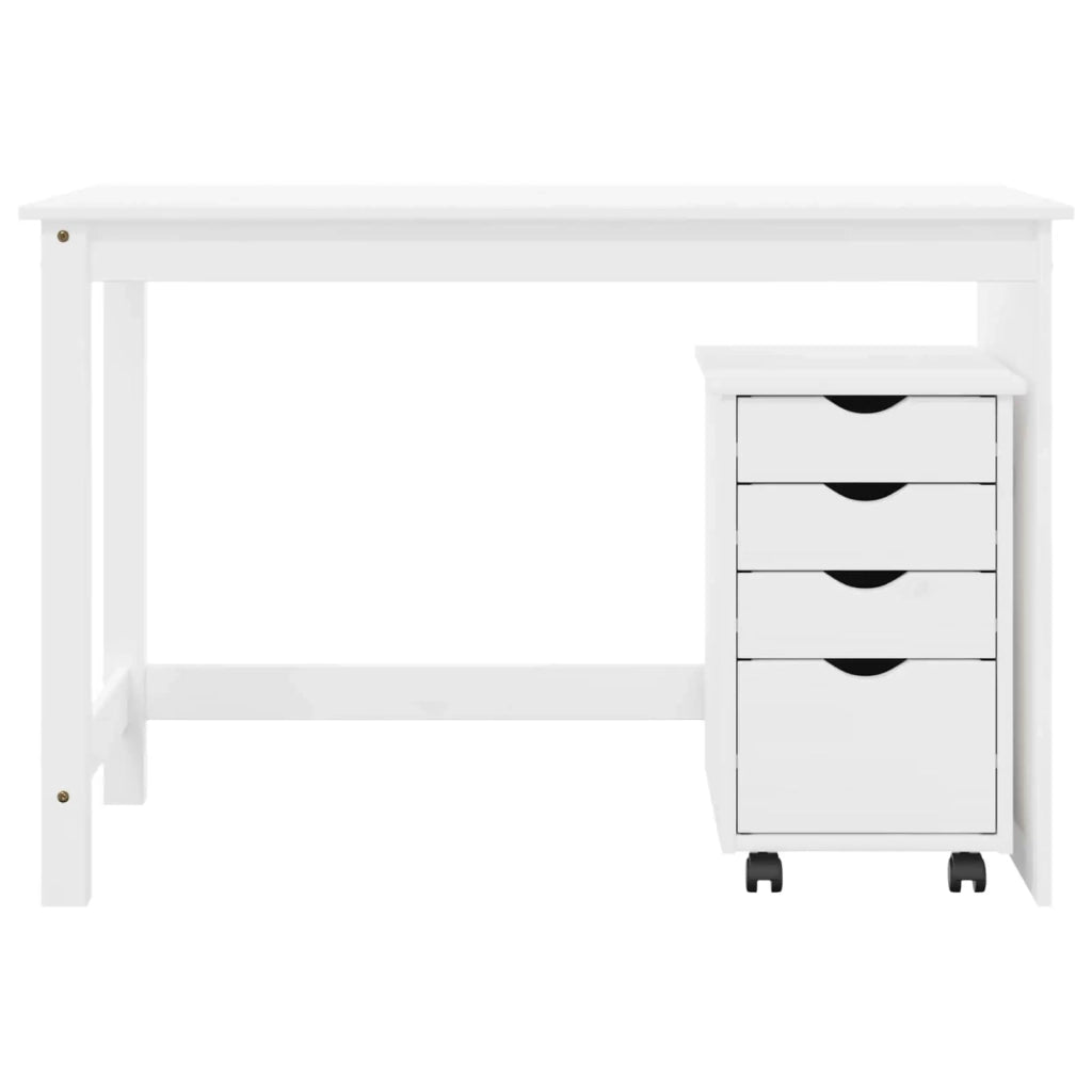 Set di Scrivania e Armadietto 2 pz Bianco 3438766