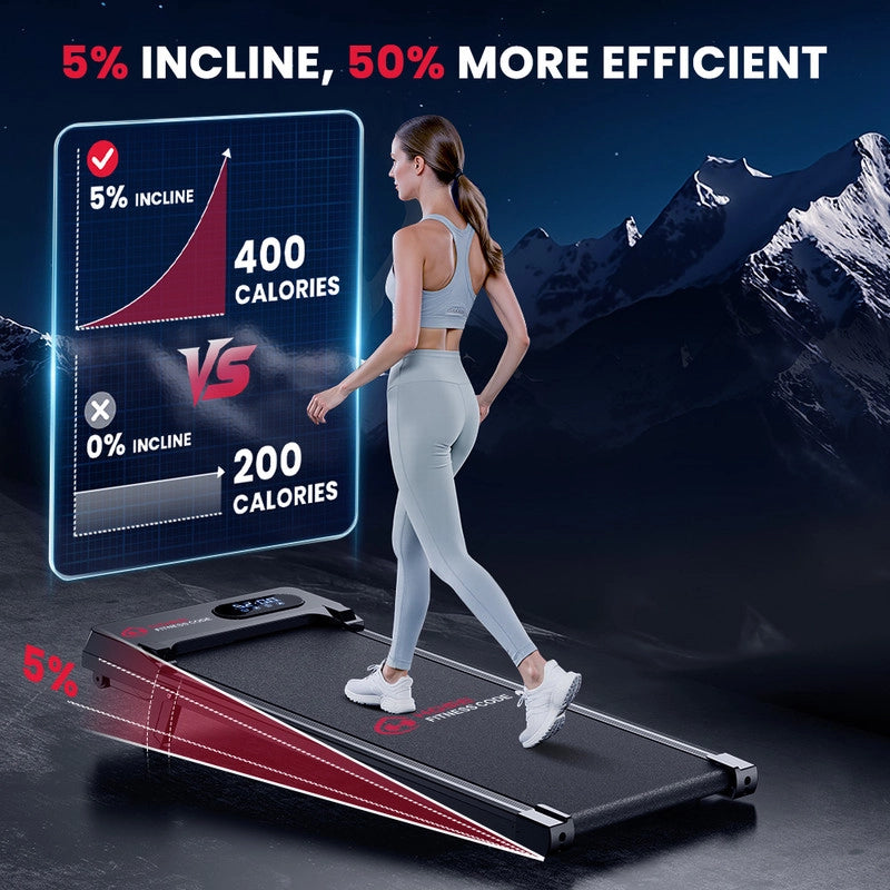 TAPIS ROULANT INCLINATO PER LA CASA, TAPIS ROULANT ELETTRICO CON INCLINAZIONE E TELECOMANDO