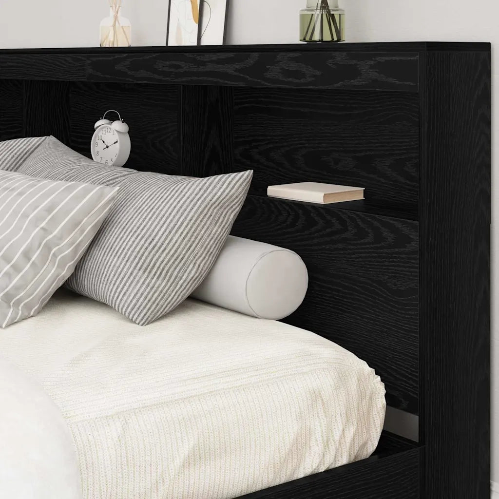 Testiera | Testata contenitore Rovere Nero 200 cm Legno multistrato