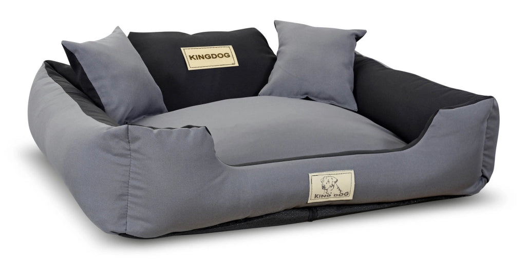 AIO FACTORY 100x75 cm KINGDOG MM43 Cuccia per cani personalizzabile Grigio scuro