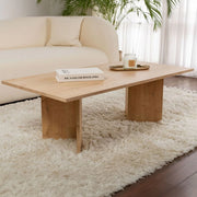 Turate, Tavolino da Salotto Forma Rettangolare, 119x60x40h cm Marrone Rovere