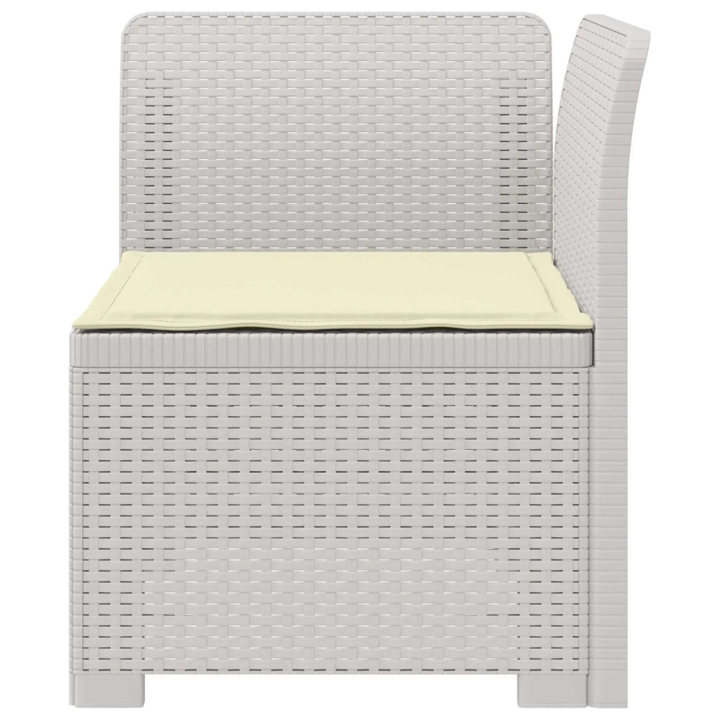 Divano da esterno-Divano da Giardino a 1 Posto con Cuscino Aspetto Rattan PP 134947