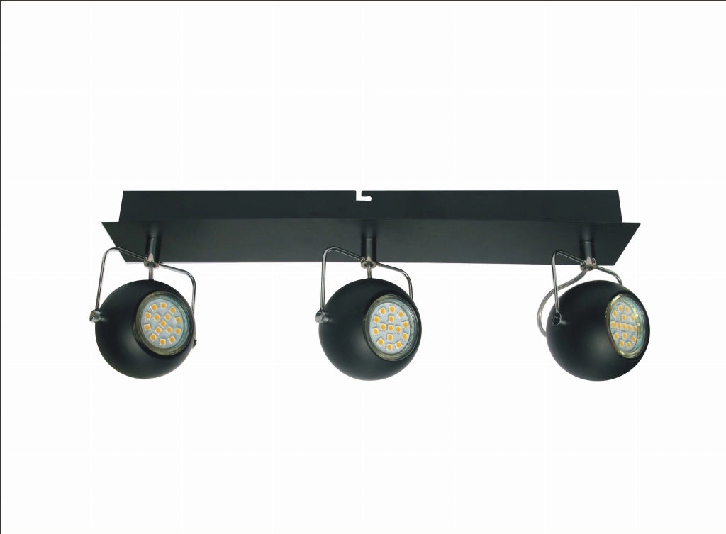 Plafoniera Candellux Tony nera 3xGU10 orientabile dimmerabile