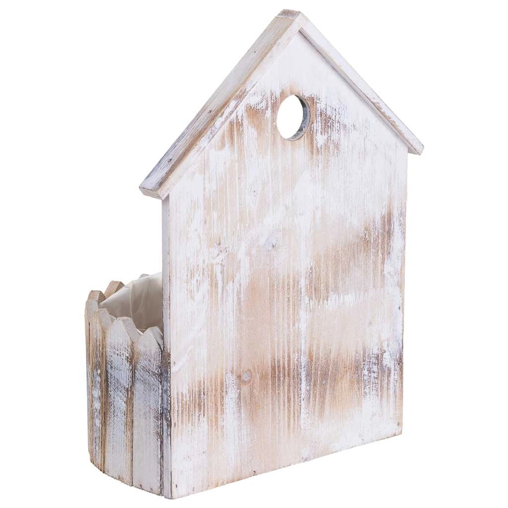 Supporto per fioriera rotondo in legno 24x16x31/11H cm