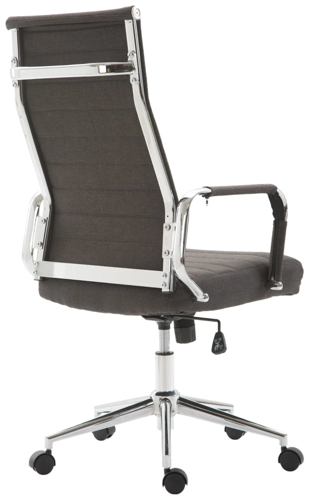 Sedia ufficio KOLUMBUS in tessuto grigio scuro
