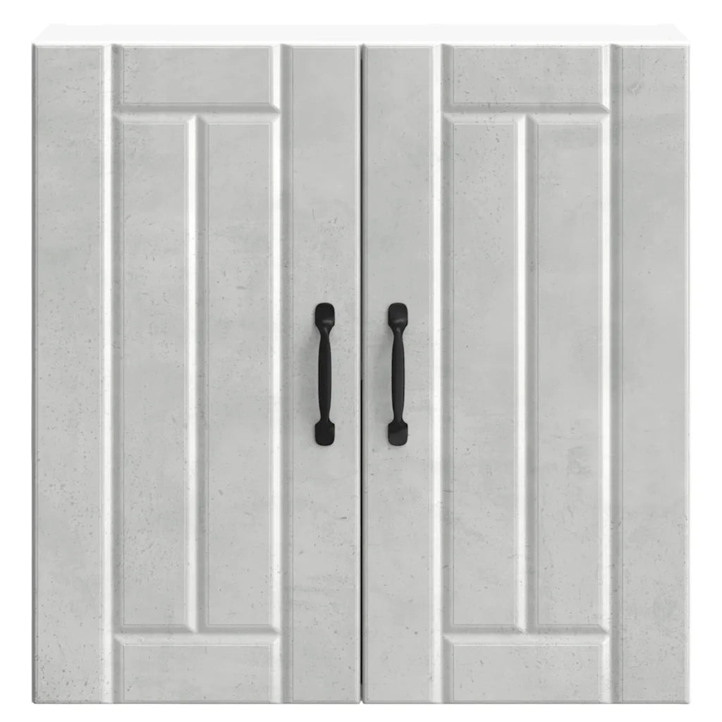 Pensile da Cucina-Mobile Cucina da Parete Lucca Grigio Cemento in Legno Multistrato 851887